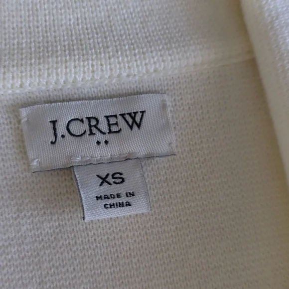 J. Crew Sweater Blazer Cream Ponte Knit Classic Stretch XS Professional - Picture 11 of 16
